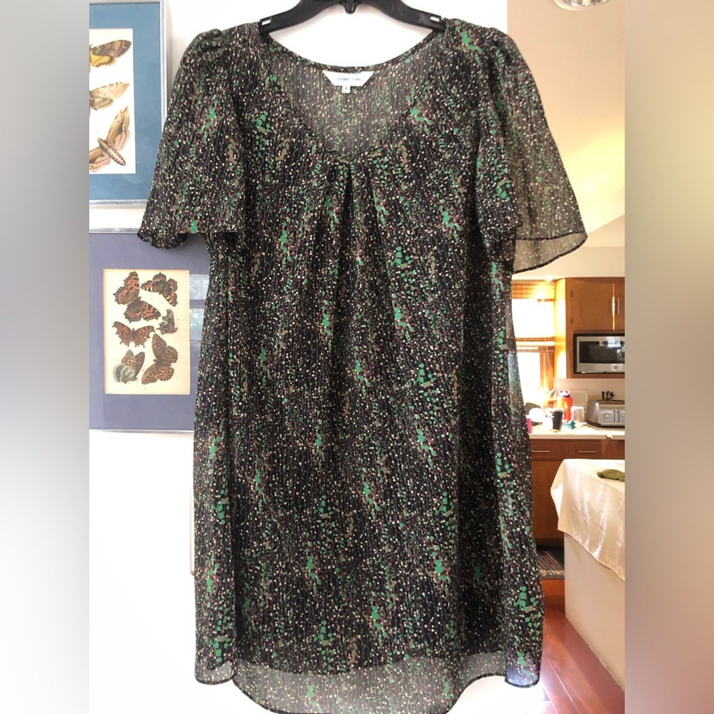 Lewis Cho sz. 4 dress. Black with multi color print.